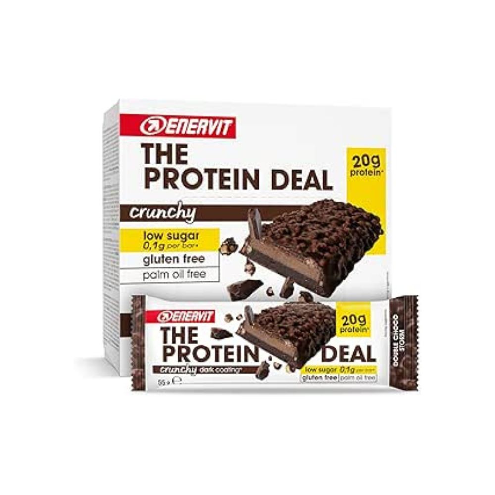 12 Enervit The Protein Deal Barretta Proteica gusto Double Choco Storm 55