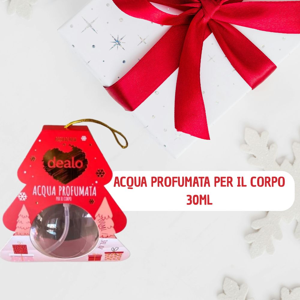Dealo Acqua Profumata per il Corpo 100ml Confezione ad Albero Idea Regalo