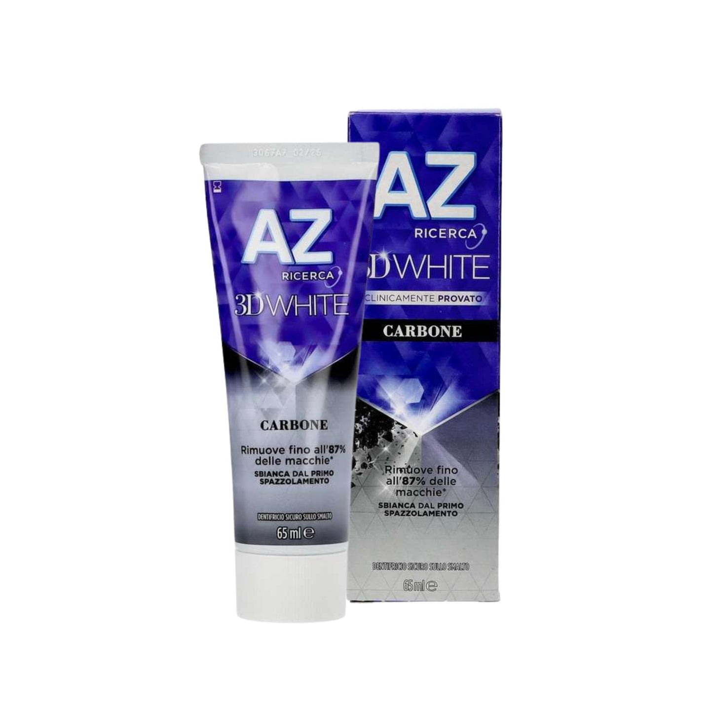 AZ Ricerca 3D White Carbone - Dentifricio Sbiancante 65ml
