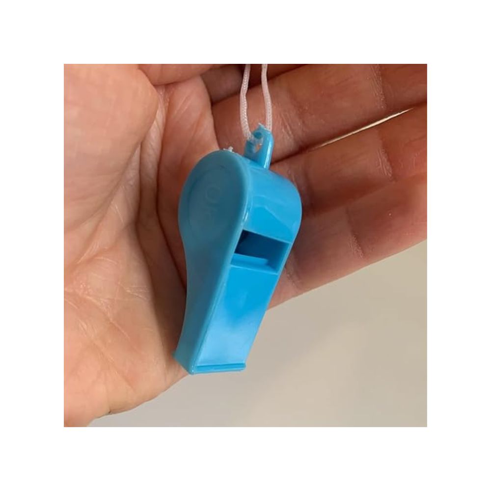 Rebirth20 Fischietti Napoli – Set 6 pezzi in plastica azzurra