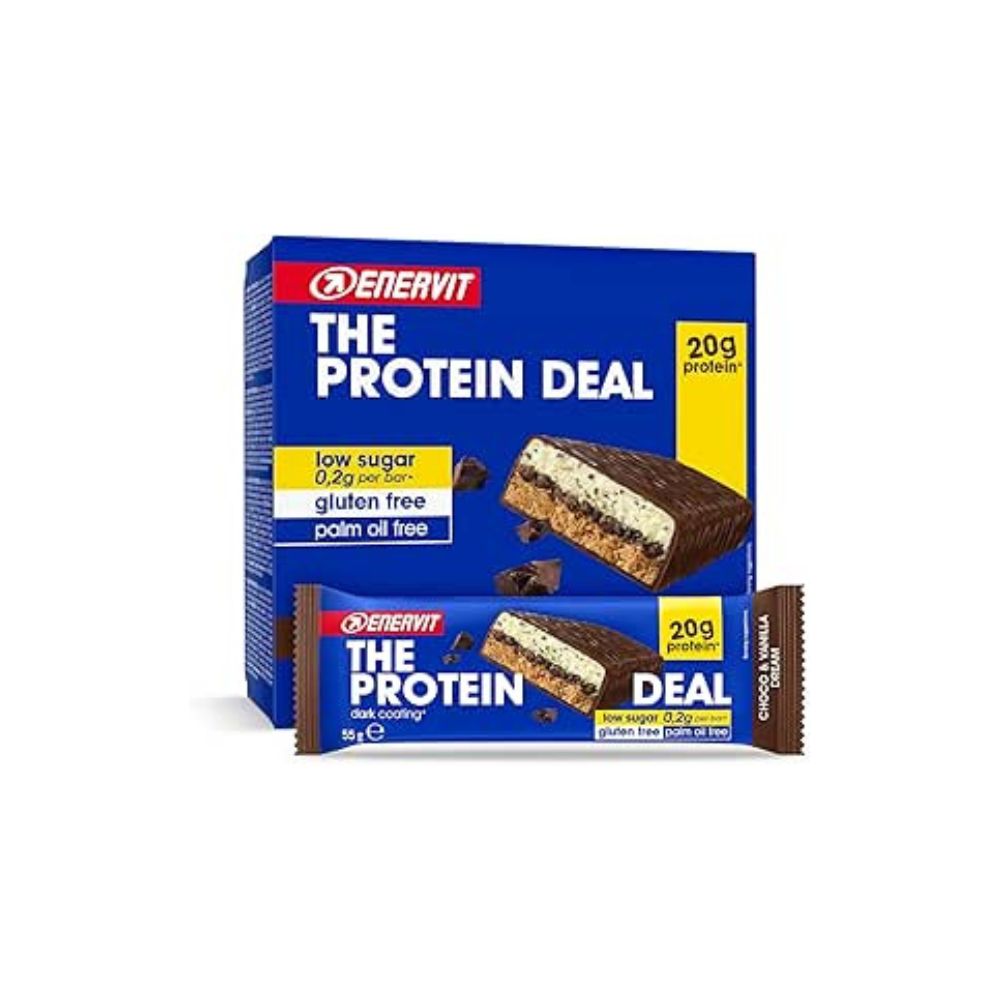 Enervit Protein Deal Confezione da 12 Choco e Vaniglia 55g