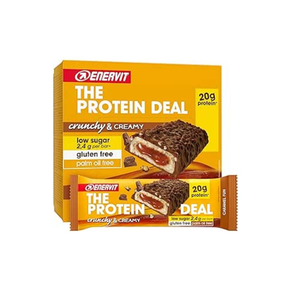 Enervit The Protein Deal 12 Barrette Proteiche gusto Caramello 55g