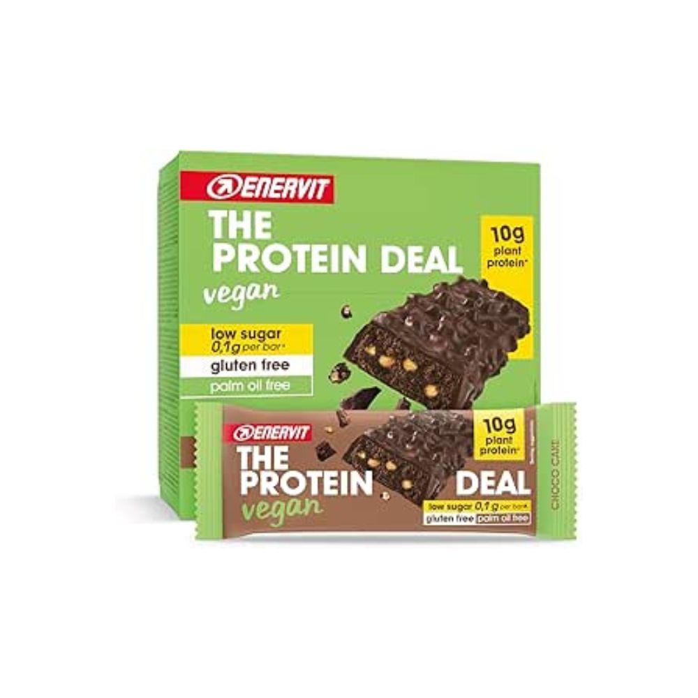 Enervit the Protein Deal vegan Choco Cake confezione da 12 pezzi da 40 g