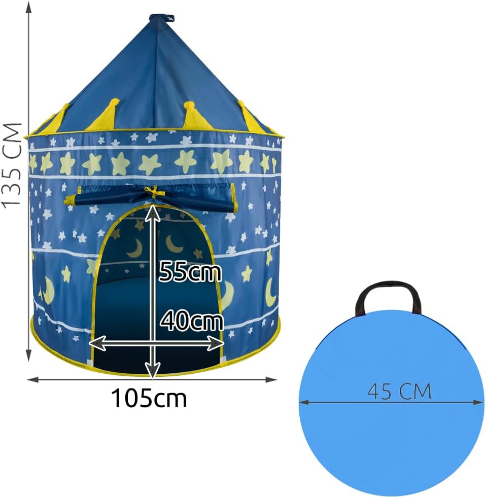 Tenda per Bambini 105x105x135 Blu