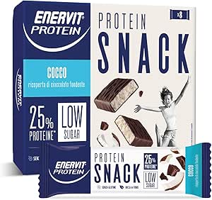 Enervit proten snack al cocco low sugar 8 barrette da 27g