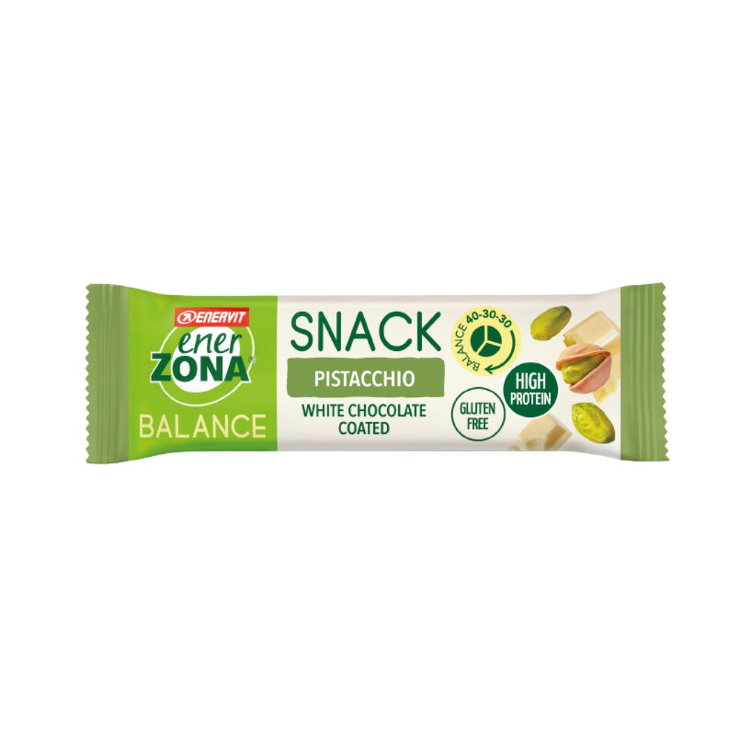 Enervit Enerzona Barretta Proteica Snack Pistacchio e Cioccolato Bianco 27g