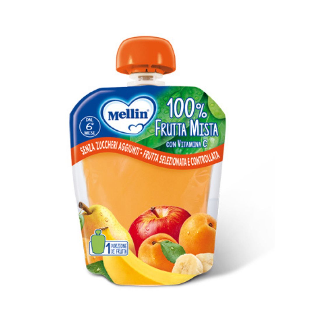 Mellin Pouch 100% Frutta Mista 90g