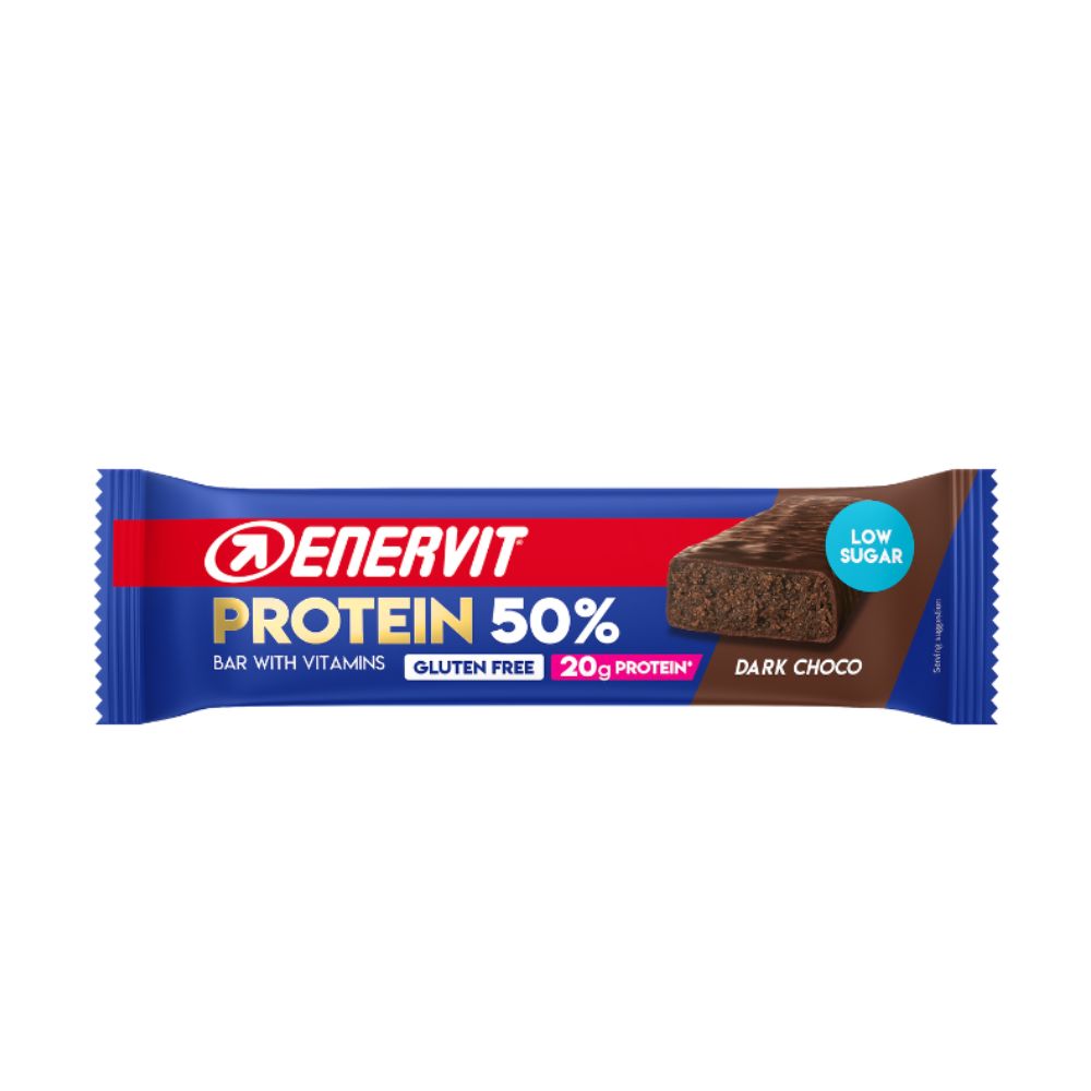 Enervit Sport Protein Bar 50% - Dark Choco 40 g Senza Glutine