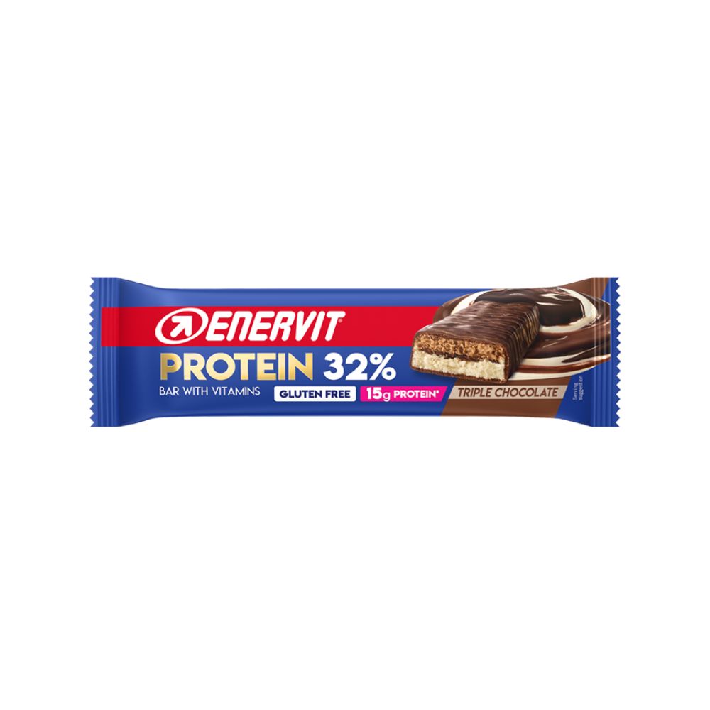 Enervit Protein Bar 32% - Triple Chocolate 47 g Senza Glutine