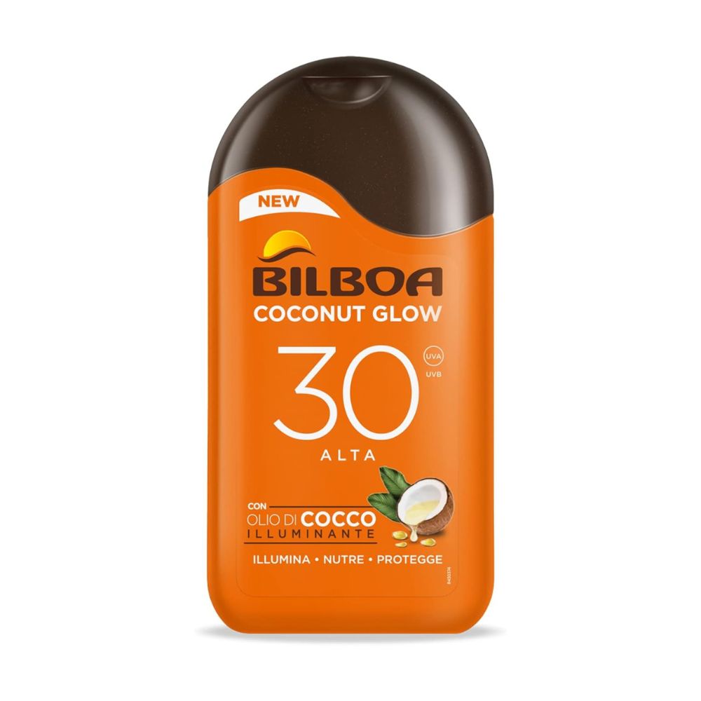 Bilboa Coconut Glow Latte Solare SPF30 confezione da 200ml