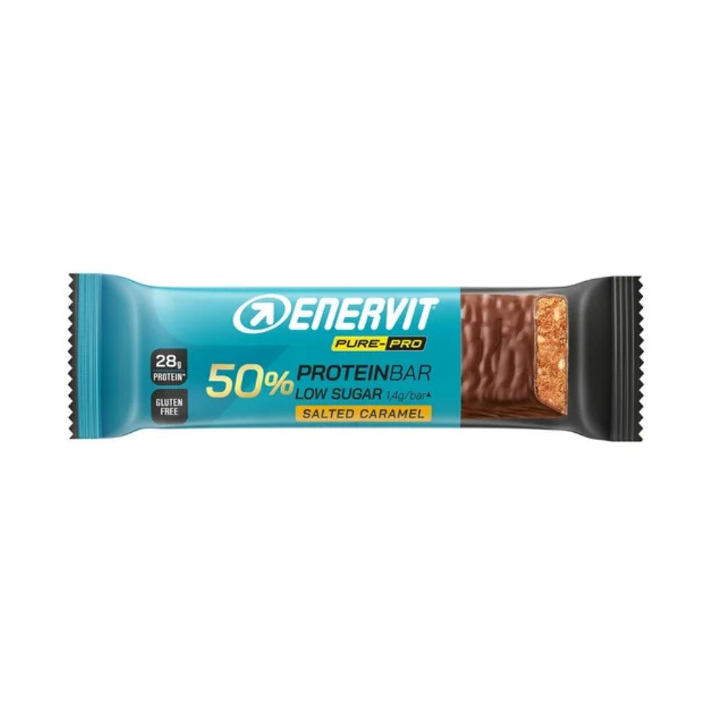 Enervit Pure Pro Bar 50% Salted Caramel 55 G Senza Glutine