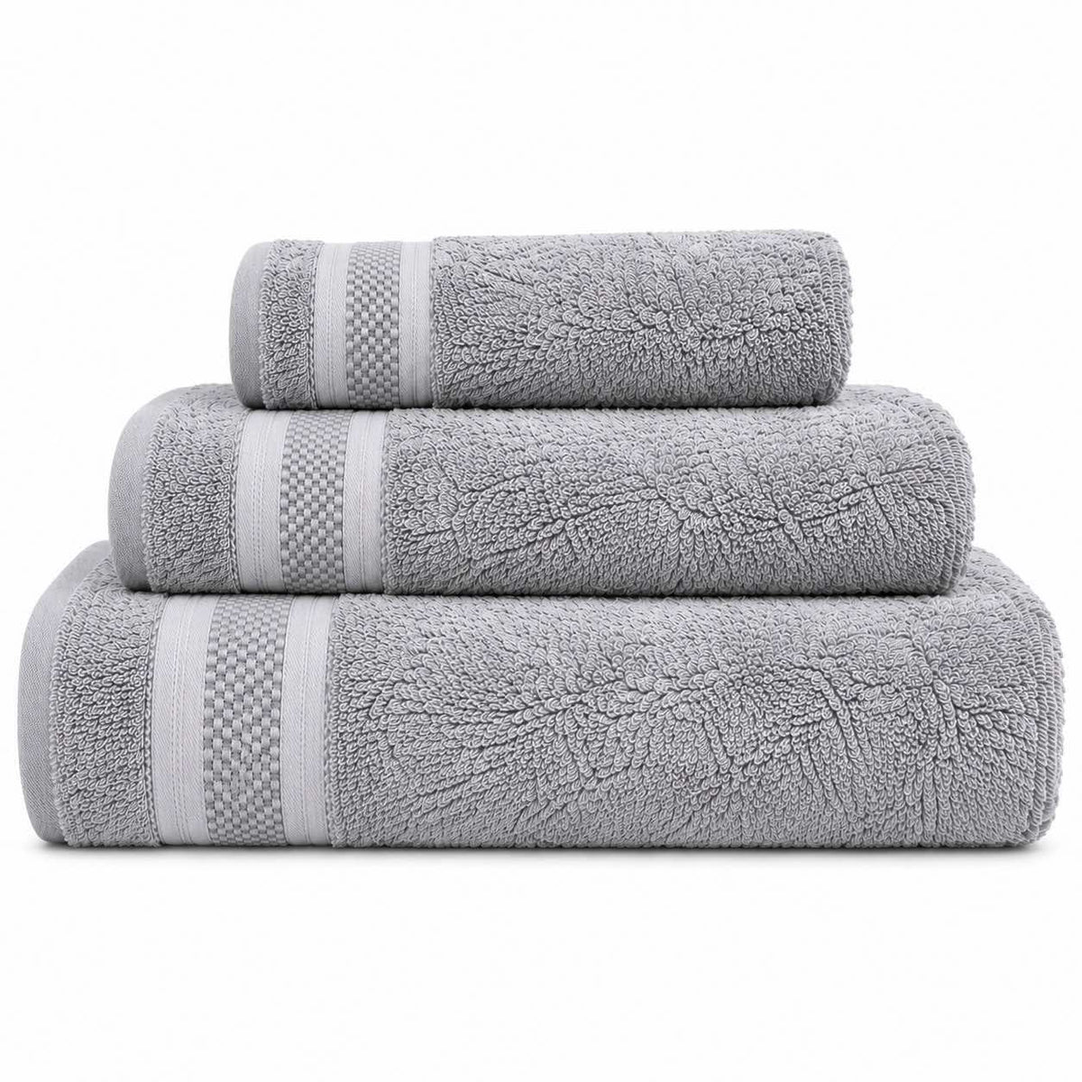 Namira Tris Asciugamani 100% Cotone Grigio Scuro