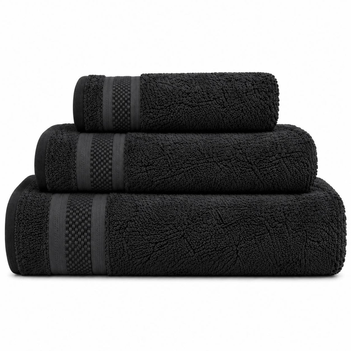 Namira Tris Asciugamani 100% Cotone Nero