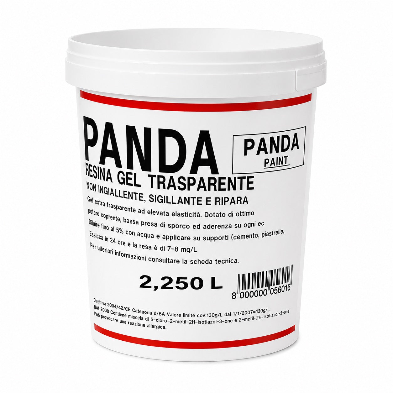 PANDA Resina Gel Trasparente 2,250 L Sigillante Protettivo Impermeabilizzante