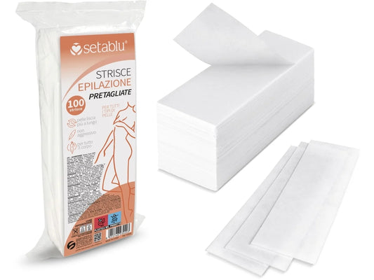 Setablu Strisce depilatorie pretagliate set da 100 strisce