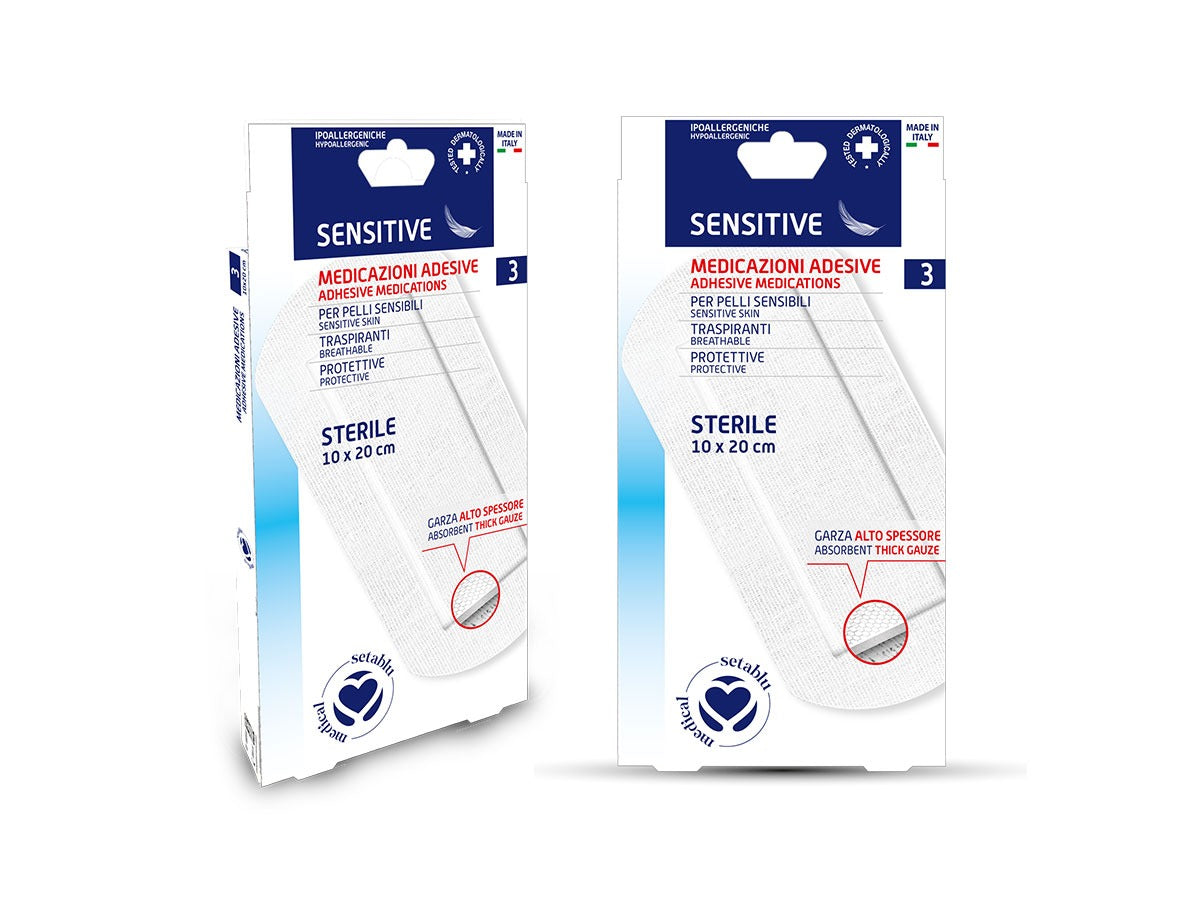 SetaBlu Medicazione Adesiva per Pelli Sensibili Sterile XXXXL 3 Pezzi