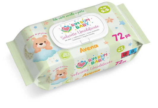 Bim Bum Bam Salviette Umidificate ad Avena 72 pz
