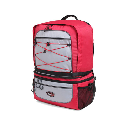 Cabin Go 5565 - Zaino da Cabina bagaglio a mano 55x40x20 Trasformabile in Borsa con Tracolla - Rosso