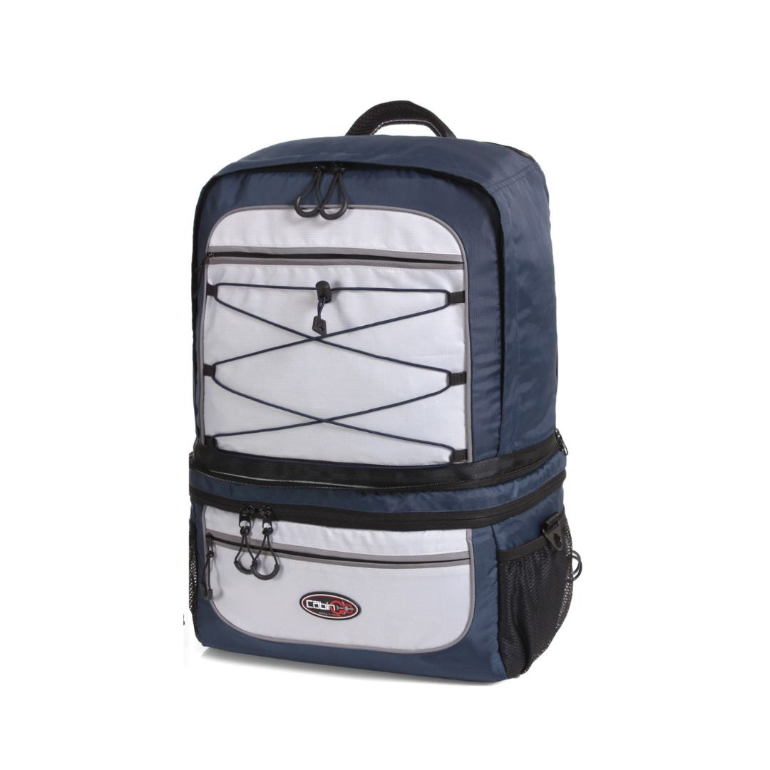 Cabin Go 5565 - Zaino da Cabina bagaglio a mano 55x40x20 Trasformabile in Borsa con Tracolla - Blu