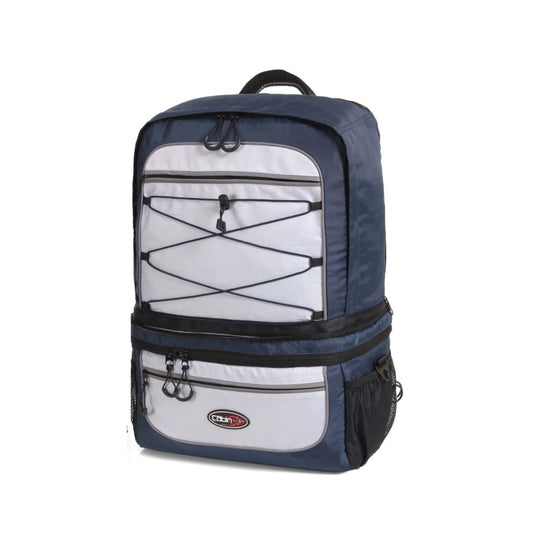 Cabin Go 5565 - Zaino da Cabina bagaglio a mano 55x40x20 Trasformabile in Borsa con Tracolla - Blu