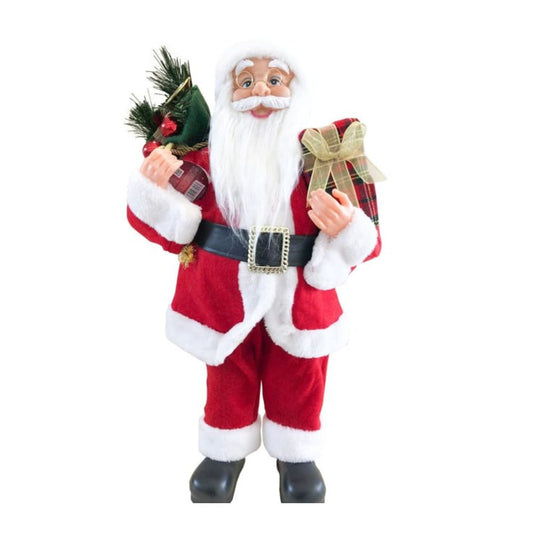 Babbo Natale in Mongolfiera, Set con Albero e Sacco Regalo, 90 cm, Idea regalo