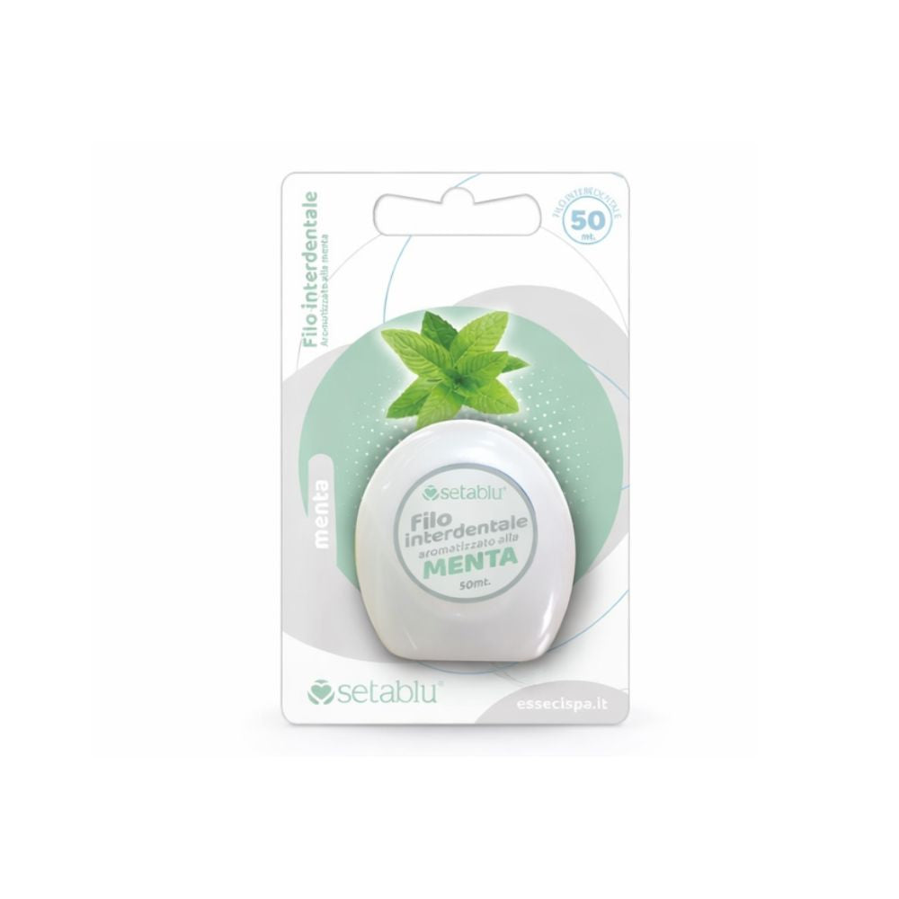 SetaBlu Filo Interdentale alla Menta 50 m