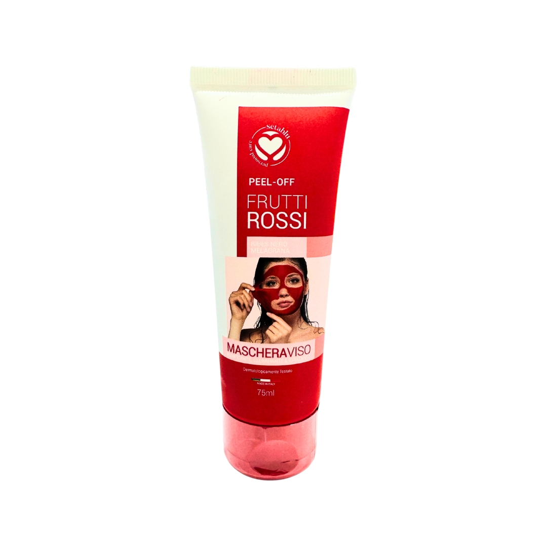 Setablu Maschera Viso Peel-Off Rivitalizzante ai Frutti Rossi Ribes Nero e Melagrana 75 ml