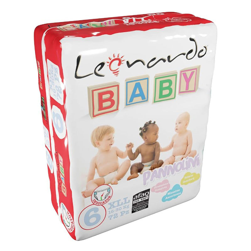 Leonardo Baby - Pannolini Taglia 6 ( 16/30 kg ) 72 pz