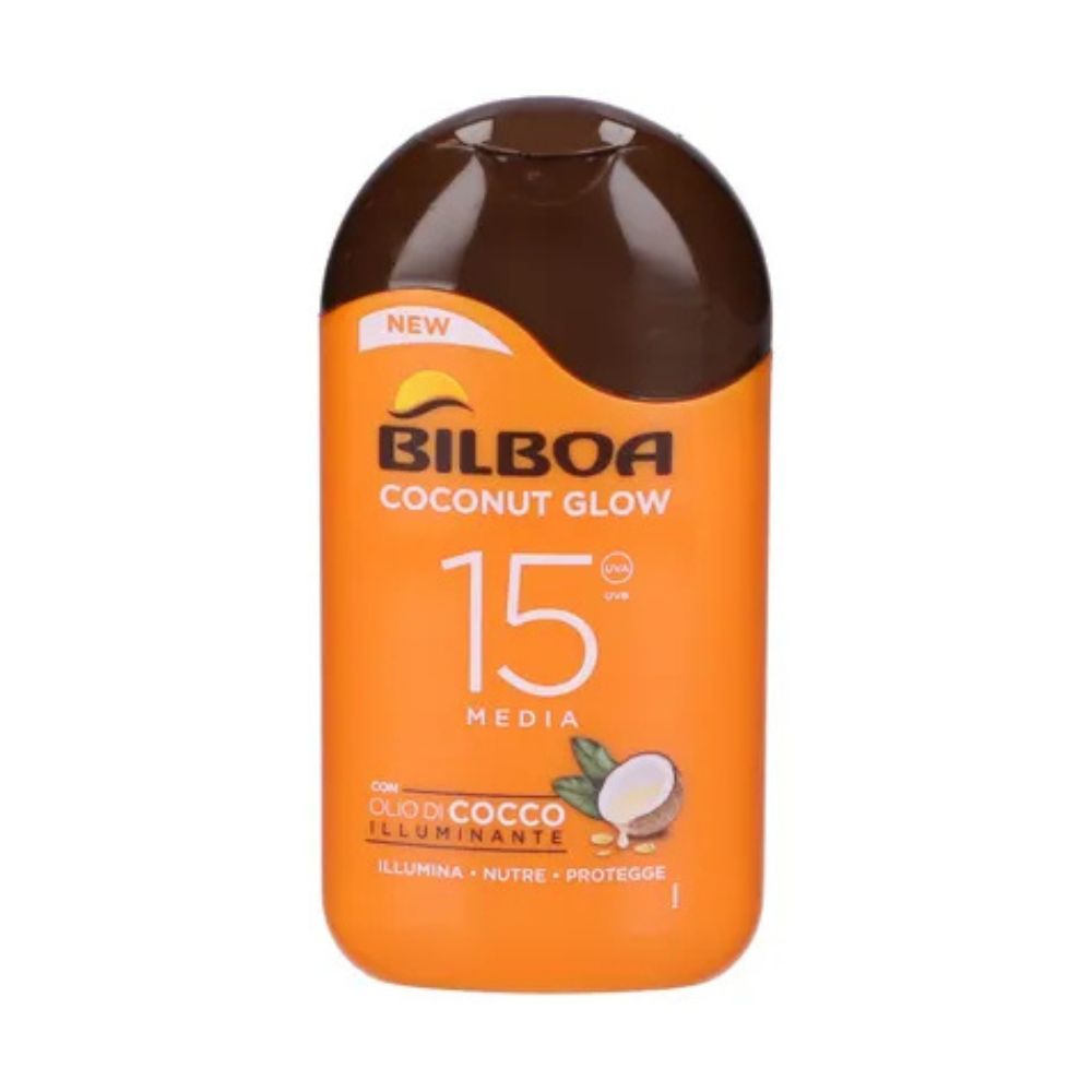 Bilboa Latte Solare Coconut Glow SPF 15 con Olio di Cocco 200 ml