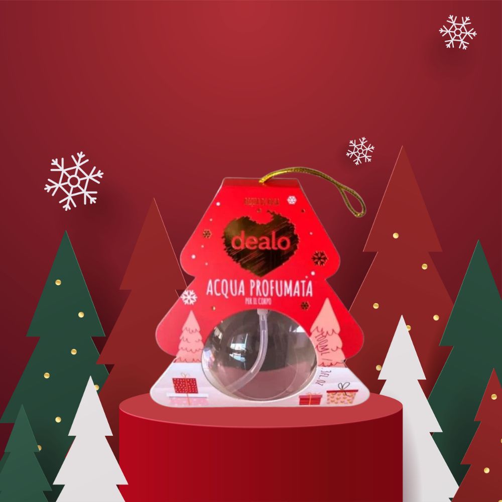 Dealo Acqua Profumata per il Corpo 100ml Confezione ad Albero Idea Regalo