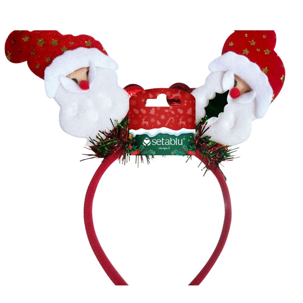 Setablu Cerchietto Natalizio con Babbo Natale Idea Regalo Natale