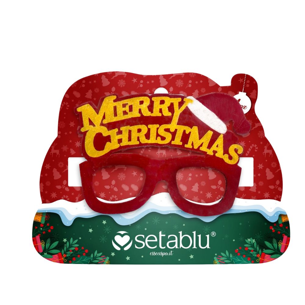 Setablu Occhiali Natalizi “Merry Christmas” Idea Regalo Divertente