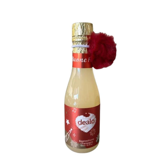 Dealo Bagnoschiuma Champagne 190 ml Confezione Bottiglia Idealo Regalo Natalizia