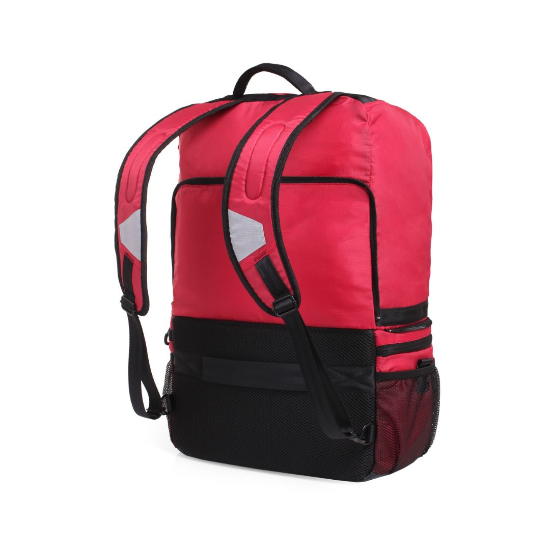 Cabin Go 5565 - Zaino da Cabina bagaglio a mano 55x40x20 Trasformabile in Borsa con Tracolla - Rosso