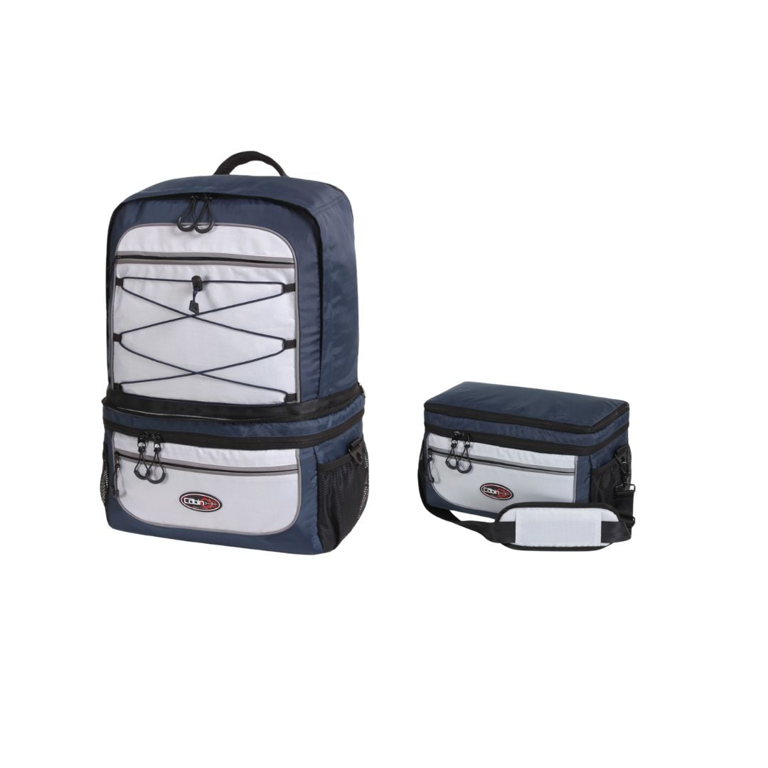Cabin Go 5565 - Zaino da Cabina bagaglio a mano 55x40x20 Trasformabile in Borsa con Tracolla - Blu
