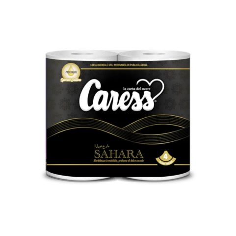 Caress Carta Igenica 2 veli Profumata Sahara 4 rotoli
