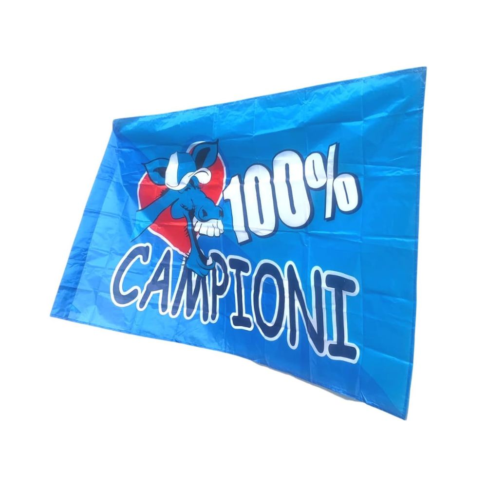 Rebirth20 Bandiera Napoli “100% Campioni” – 40x60 cm con Asta