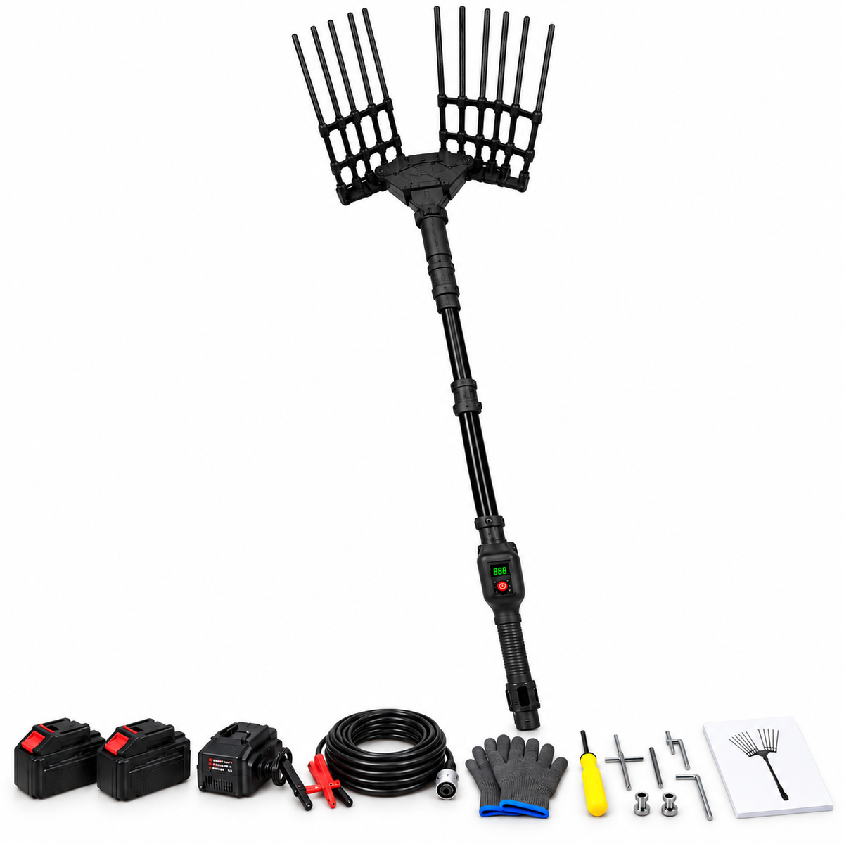 Abbacchiatore Elettrico Telescopico per Olive 12V 400W