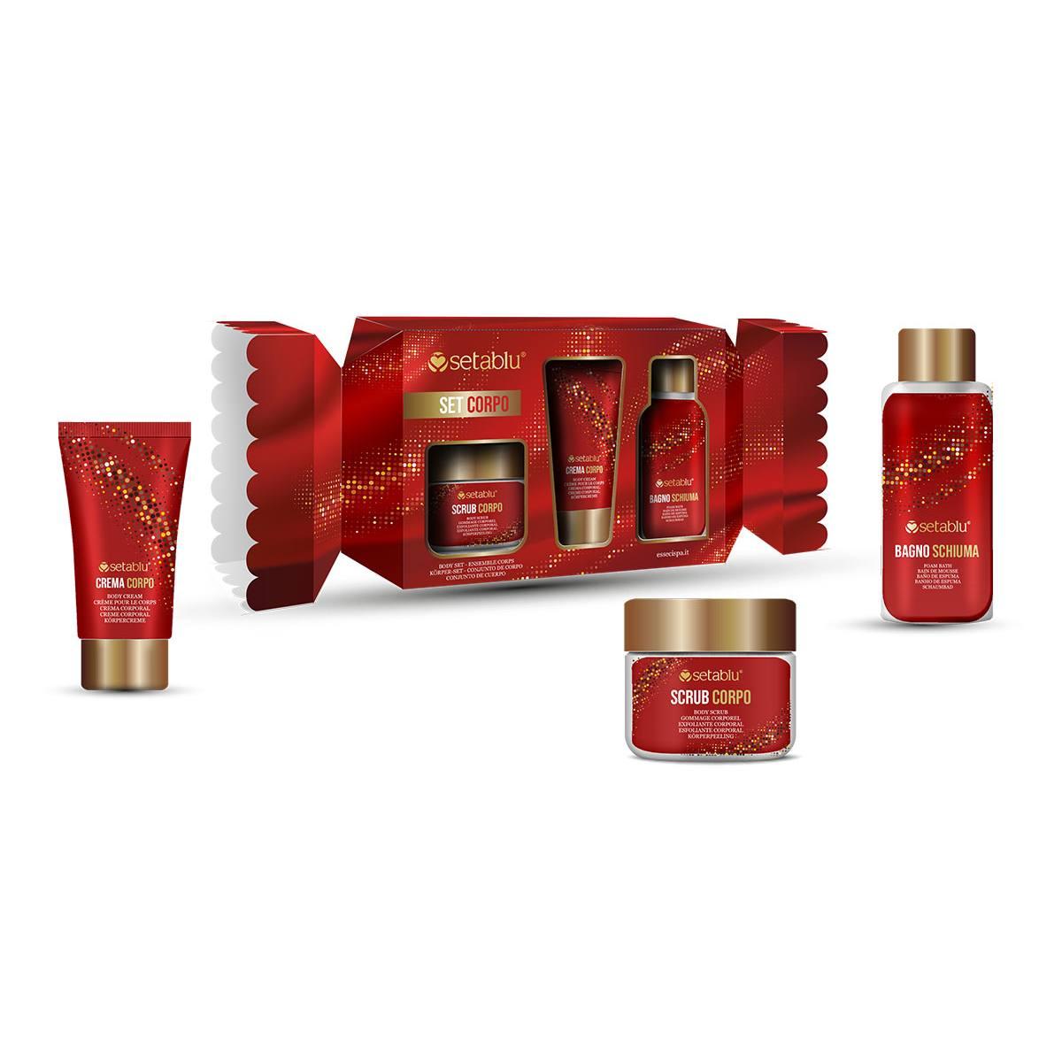 Set Corpo Scrub 100 ml + Crema Corpo + 50 ml + Bagno Schiuma 100 ml  Idea Regalo
