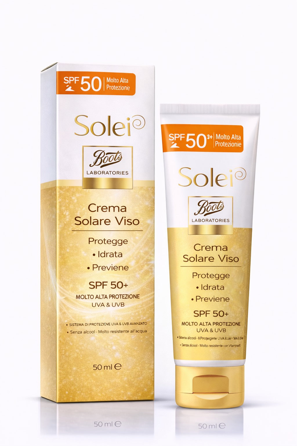 Boots Laboratories Soleil Crema Solare Viso SPF 50+ 50ml