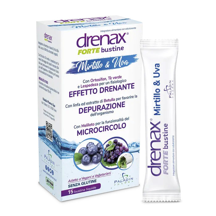 Drenax Forte Mirtillo E Uva 15 Bustine