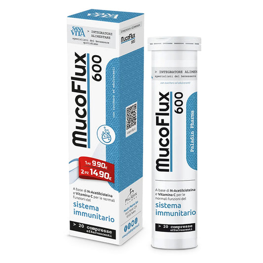 Paladin Pharma Sanavita MucoFlux 600 20 Compresse Effervescenti