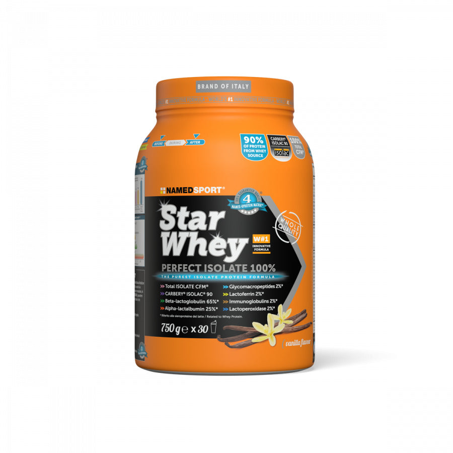 Named Sport Star Whet Isolate 100% Vanilla 750g