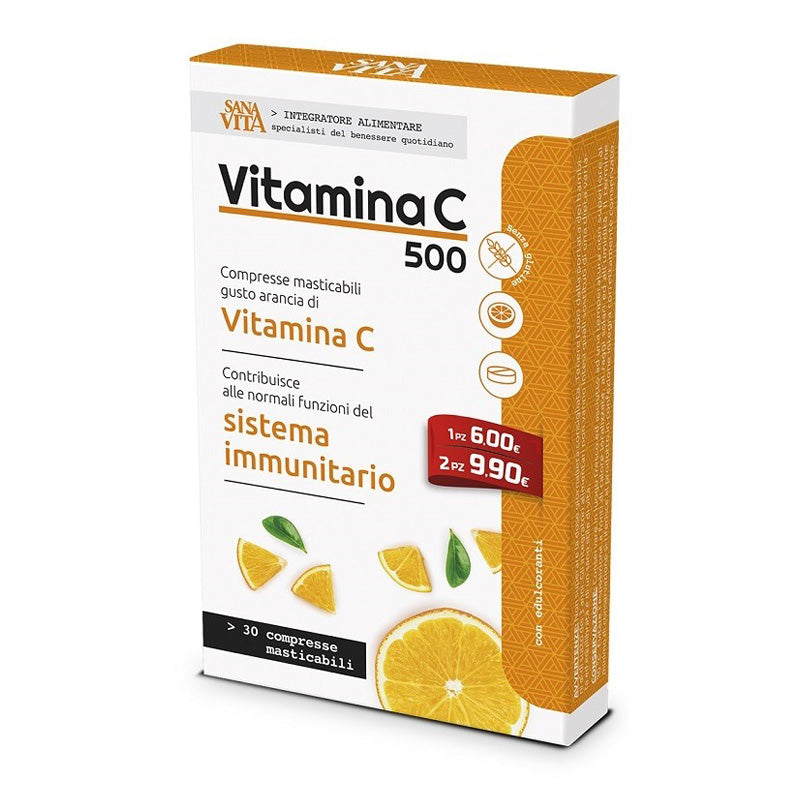 Paladin Pharma Sanavita Vitamina C Masticabile 30 Compresse