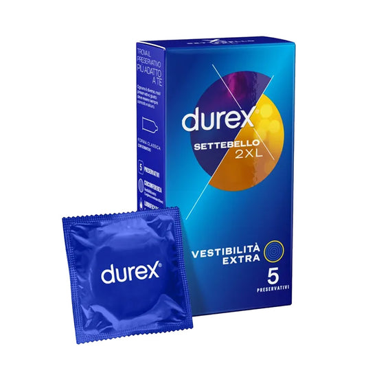 Durex Profilattico Settebello 2XL 5 pezzi