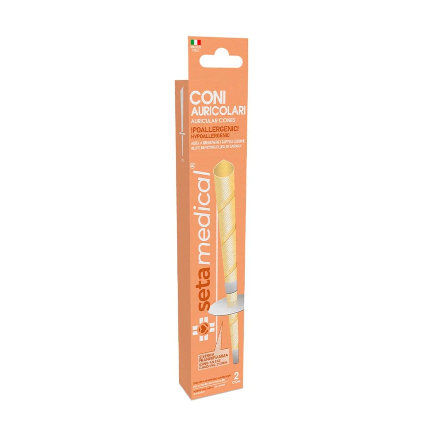 Setablu Coni auricolari pulizia orecchio set da 2 coni