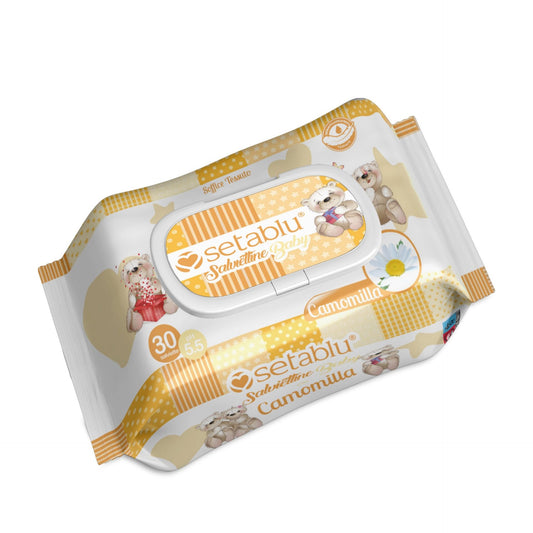Setablu Salviette Baby Orsetto Camomilla 30 pezzi