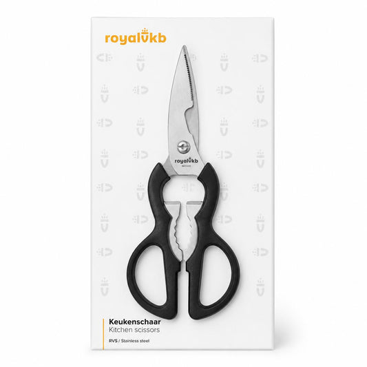 Forbici da Cucina Multifunzione In Acciaio Inox  Apribottiglie e Rompinoci