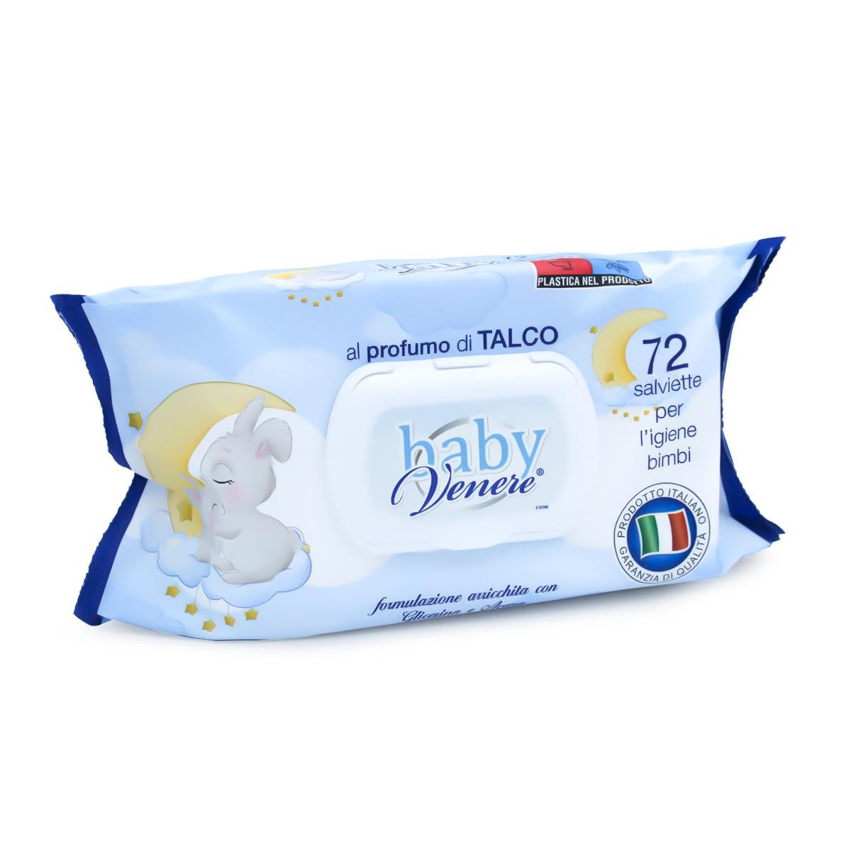 Dermacotone Venere Salviettine Baby Talco 72 Pezzi