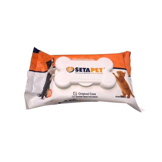 Setablu 72 Salviette Imbevute Setapet per la cura degli amici a 4 zampe